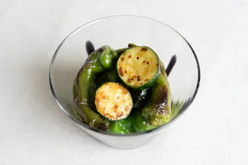 夏野菜の焼きびたし(梅シロップのアレンジレシピ)