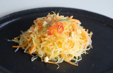 そうめんかぼちゃのヤムウンセン風