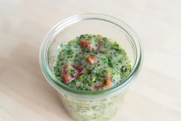 ねばねば夏野菜のオリーブオイル和え